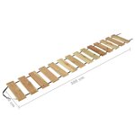 vidaXL Rouleau de terrasse 50x300 cm Bois de pin imprégné