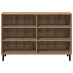 vidaXL Buffet chêne artisanal 103 5x35x70 cm bois d'ingénierie