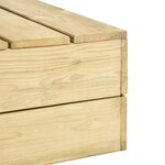 vidaXL Salon de jardin 4 Pièces Bois de pin imprégné