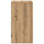 vidaXL Coiffeuse chêne artisanal 60 x 40 x 75 cm Bois d'ingénierie