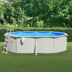 vidaXL Piscine avec échelle de sécurité 490x360x120 cm