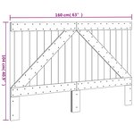 vidaXL Tête de lit 160x104 cm bois massif de pin