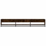 vidaXL Meuble TV chêne fumé 270x40x46 cm bois d'ingénierie