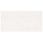 vidaXL Dessus de bureau blanc 100x50x2 5 cm bois massif de pin