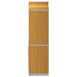 vidaXL Porte-bûches aspect bois 40x45x170 cm acier galvanisé