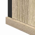 vidaXL Ensemble de mobilier de salle de bain 3 Pièces Chêne sonoma