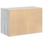 vidaXL Armoire avec 2 tiroirs sonoma gris 60x31x40cm bois d'ingénierie