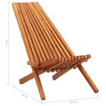 vidaXL Chaises pliables d'extérieur lot de 2 Bois d'acacia solide