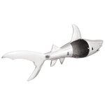 vidaXL Sculpture requin Argent 68x20x24 cm Aluminium