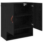 vidaXL Meuble mural Chêne noir 60 x 31 x 70 cm Bois d'ingénierie