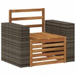 vidaXL Sofa de milieu extérieur Naturel