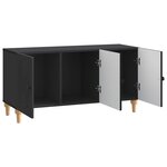 vidaXL Meuble TV Noir 99 x 34 5 x 50 cm Bois d'ingénierie