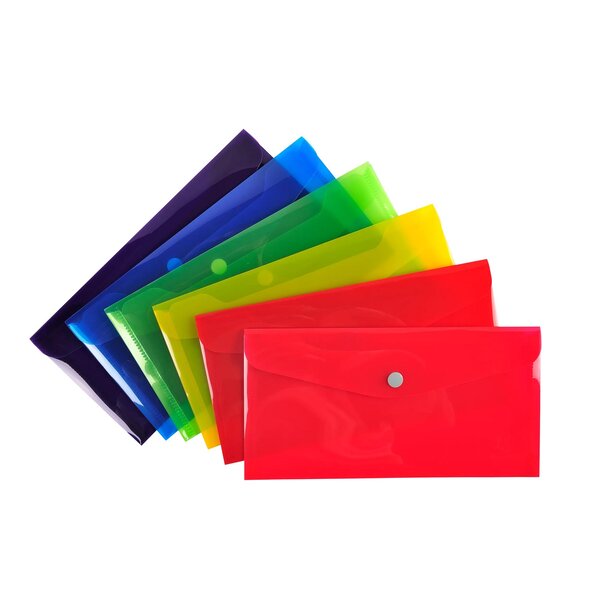 Pochette Pression Iderama En Polypropylène - Couleurs Assorties - X 30 - Exacompta