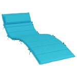 vidaXL Coussin de transat ensoleillé Turquoise 178 x 60 x 4 cm