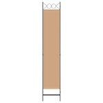 vidaXL Paravent à 3 panneaux Beige 120 x 220 cm Tissu