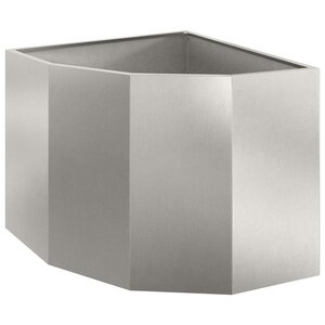vidaXL Jardinière d'Angle Argent 60 x 60 x 50 cm Acier inoxydable