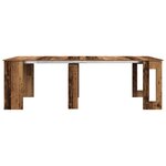 vidaXL Table à dîner 240 x 85 x 75 cm Bois d'ingénierie Bois ancien