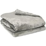 Couverture microflanelle 180 x 220 cm perle
