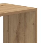 vidaXL Bibliothèque chêne artisanal 66x31x112 cm bois d'ingénierie