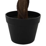 vidaXL Plante Ficus artificielle Vert 85 x 18 x 160 cm Tissu et bois