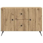 vidaXL Buffet Chêne artisanal 89 x 34 5 x 60 cm Bois d'ingénierie