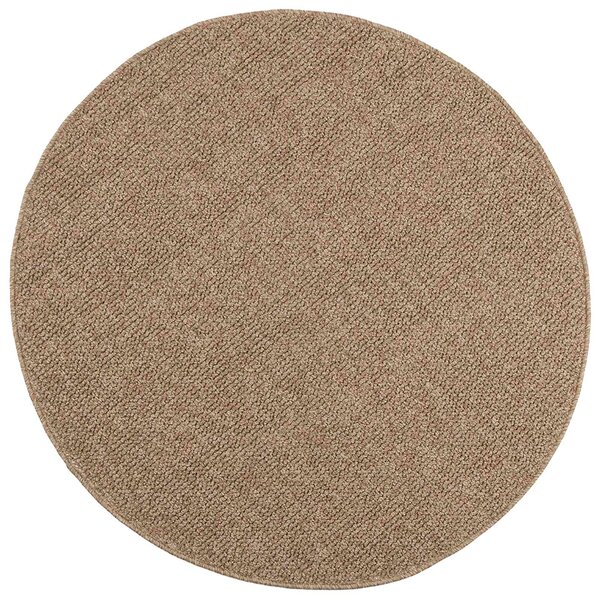 vidaXL Tapis de surface Rond HUARTE Naturel Ø 160 CM Polyester
