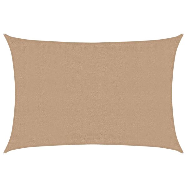 vidaXL Voile d'ombrage 160 g/m² Taupe 4x6 m PEHD