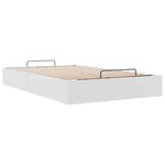 vidaXL Cadre de lit ottoman sans matelas blanc 120x190 cm similicuir