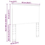 vidaXL Tête de lit avec tête de lit Chêne brun 90 cm Bois d'ingénierie