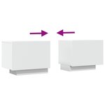 vidaXL Meuble TV Blanc 100x35x40 cm Aggloméré