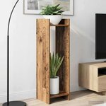vidaXL Support de Plante 2 pièces Bois ancien 30 x 30 x 100 cm