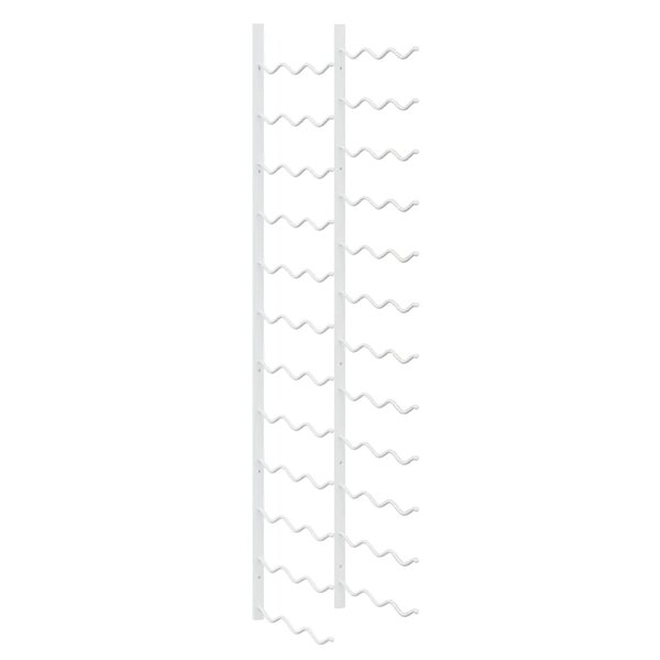 vidaXL Casier à vin mural pour 36 bouteilles Blanc Fer