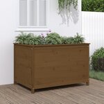 vidaXL Lit surélevé de jardin brun miel 119 5x82 5x78 cm pin massif
