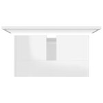 vidaXL Meubles de salle de bain Blanc brillant Bois d'ingénierie