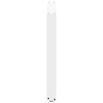 vidaXL Pieds de table à manger en U 3 pièces Blanc 80 x (72-73) cm Acier