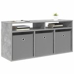 vidaXL Basboard avec tiroir Gris béton 102 x 32 x 48 5 cm