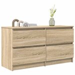 vidaXL Meuble TV chêne sonoma 100x35x54 cm bois d'ingénierie