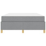 vidaXL Cadre de lit avec matelas Gris clair 160 x 200 cm tissu