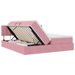 vidaXL Lit de Rangement avec matelas avec stockage Rose 100 x 200 cm