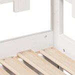 vidaXL Lit de jour avec gigogne et tiroirs sans matelas blanc 90x200cm