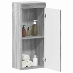 vidaXL Armoire murale de salle de bain avec étagère TULUM Gris Sonoma