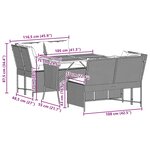 vidaXL Salon de jardin avec coussins 3 Pièces beige résine tressée