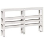 vidaXL Cadre de lit sans matelas blanc 140x200 cm bois de pin massif