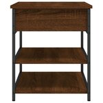 vidaXL Banc à chaussures chêne marron 70x42 5x50 cm bois d'ingénierie