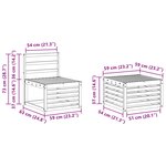 vidaXL Ensemble de canapés d'extérieur 6 pc Naturel