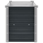 vidaXL Lit surélevé de jardin Anthracite 160x40x45 cm Acier galvanisé
