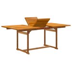 vidaXL Ensemble à manger de jardin 7Pièces bois d'acacia solide textilène