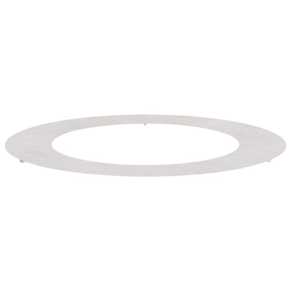 vidaXL Anneau d'arbre plat Argent Ø60 / 90 cm Acier inoxydable