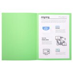 Paquet 100 chemises Foldyne 180 Vert tilleul EXACOMPTA