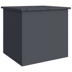 vidaXL Boîte de Rangement Extérieure Anthracite 55 x 50 5 x 50 cm